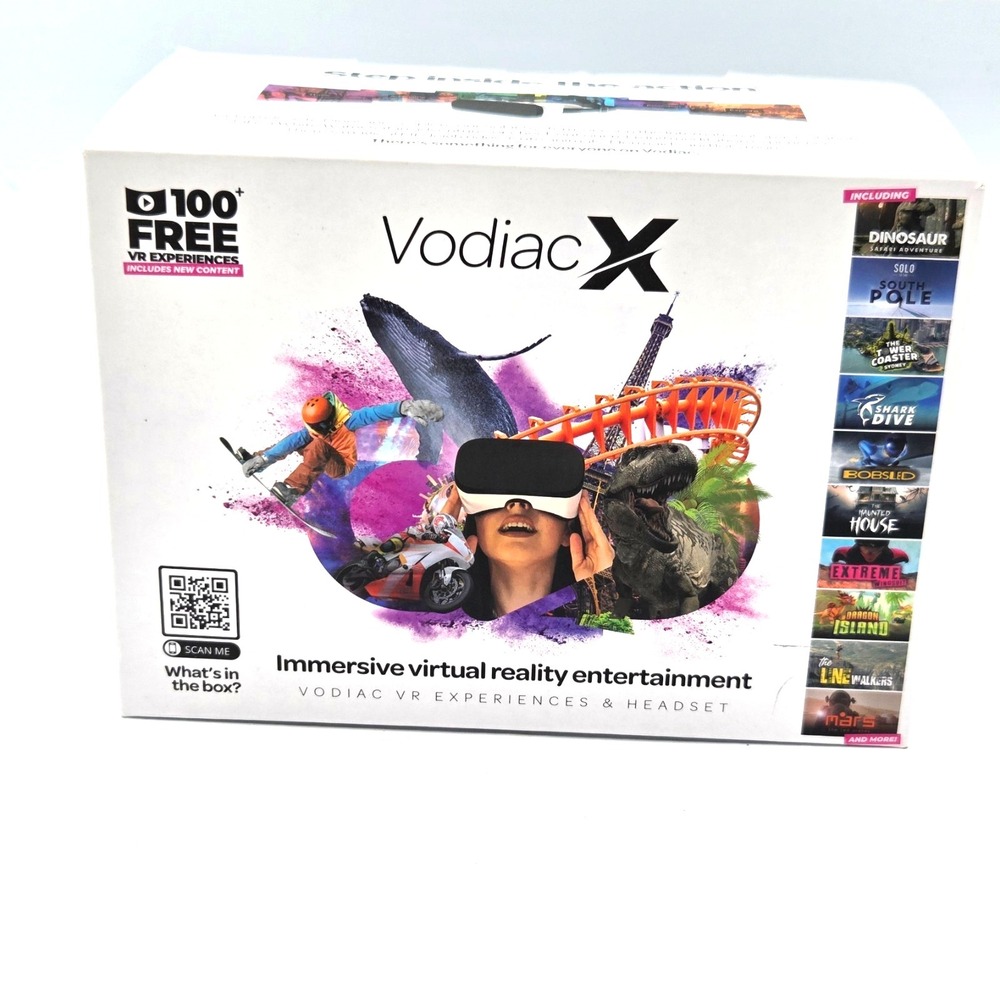 Vodiac X Smartphone VR Headset‎ Immersive Virtual Reality Black White